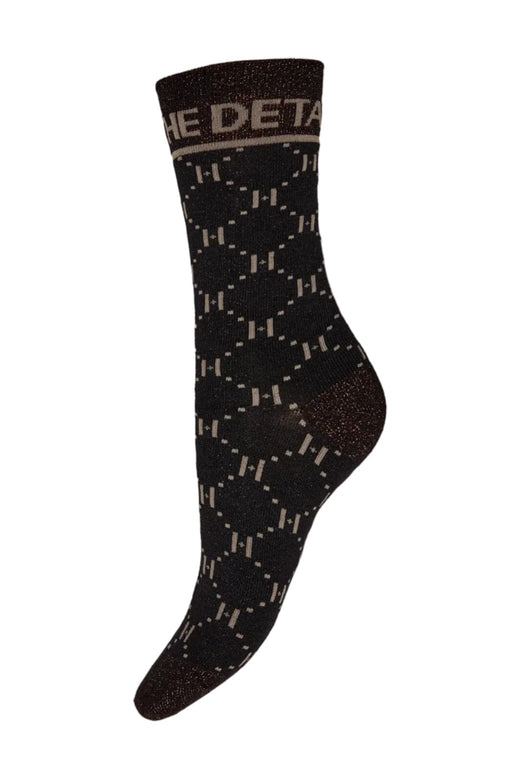 Hype The Detail - Sock W/Lurex 21565-75 - 7 - Sort Strømper 