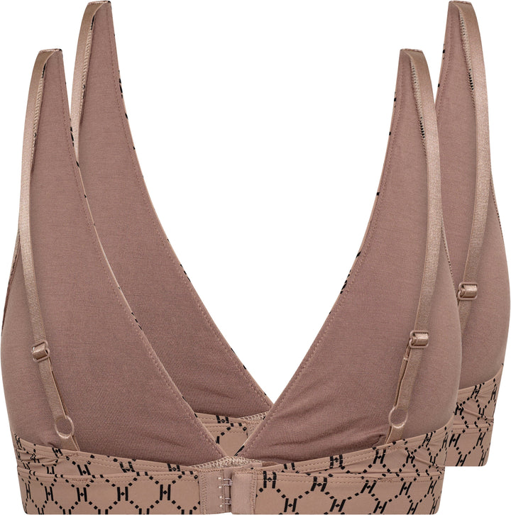 Hype The Detail - Softbra Logo 2Pk 3250-148 - 98 - Brun BH 
