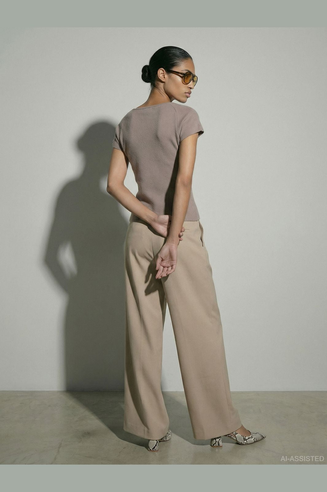 Hypedrop - Hdkira Ss Gathered Cardigan Knit 32000834 - 5191859 - Moon Rock