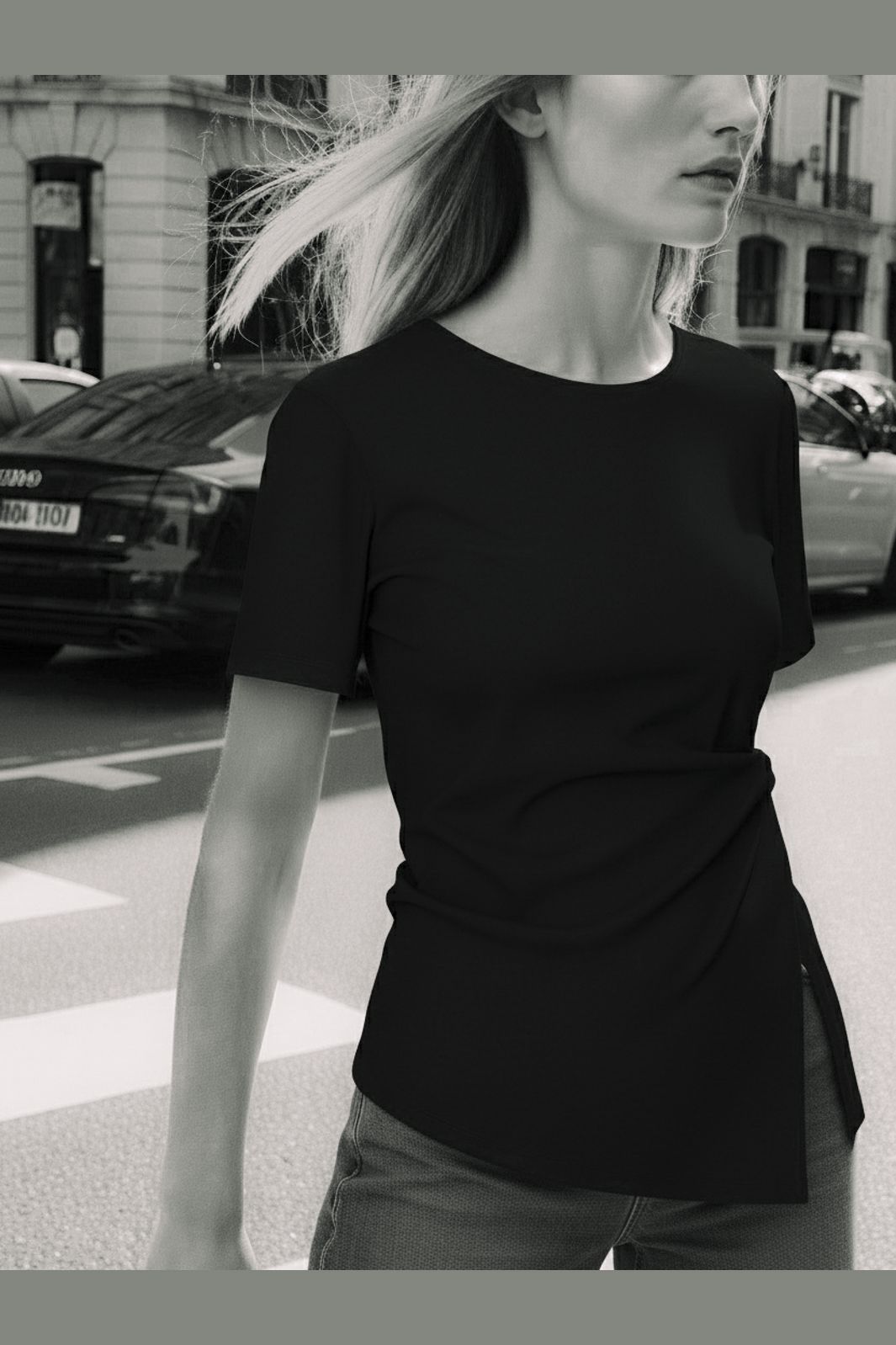 Hypedrop - Hdmadison Draped Ss Tee 32000038 - 5077735 - Black