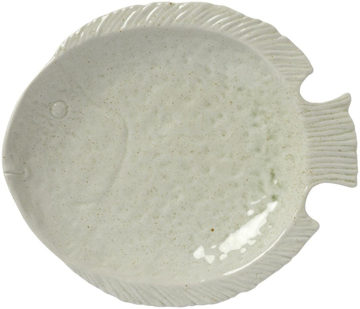 Ib Laursen - Fad Ocean White fiskeformet - Stentøj - 24028-00