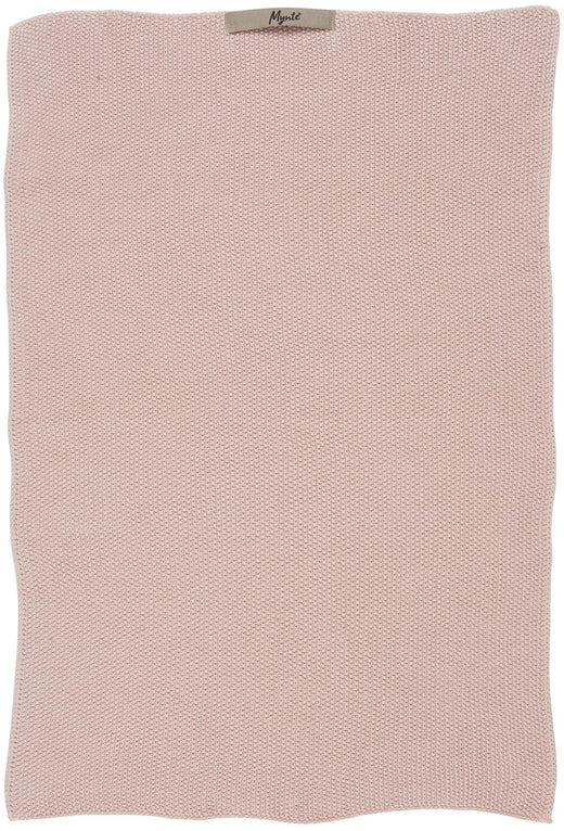 Ib Laursen - Håndklæde Mynte rose shadow strikket - 100% bomuld, Strik - 6352-43