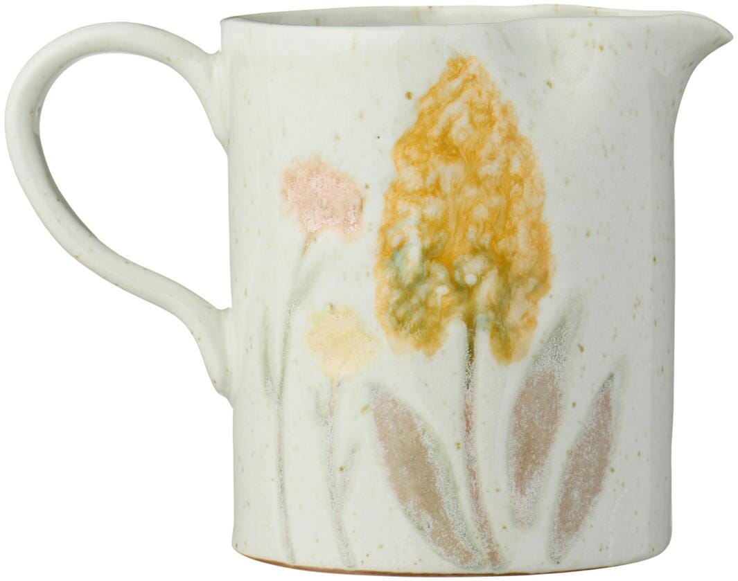 Ib Laursen - Kande m/tud blomster udvendig - Stentøj - 24032-00