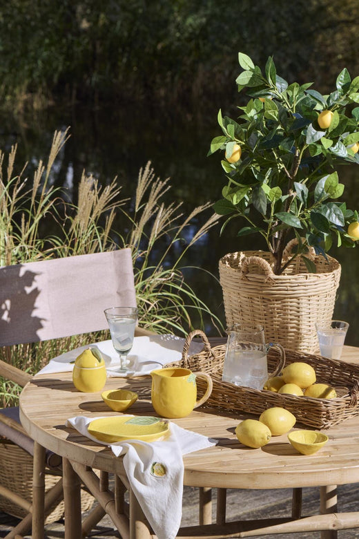 Ib Laursen - Stofserviet Summer Vibes m/citron butter cream - Bomuld, Polyester - 63035-82