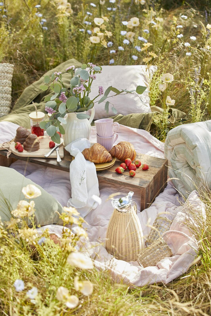 Ib Laursen - Termokande natur polyrattan håndflettet 1,5 ltr - Polyrattan, Rustfrit stål, Plastik - 1619-30