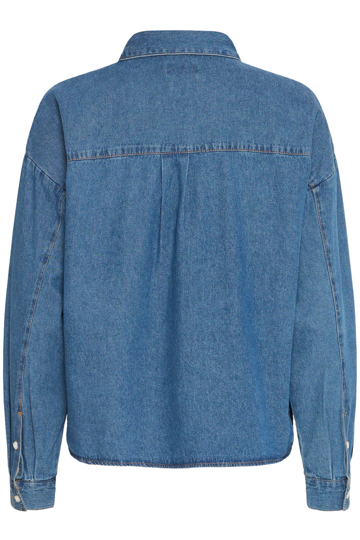 Ichi - Iharcher Sh - 200928 Washed Med. Blue