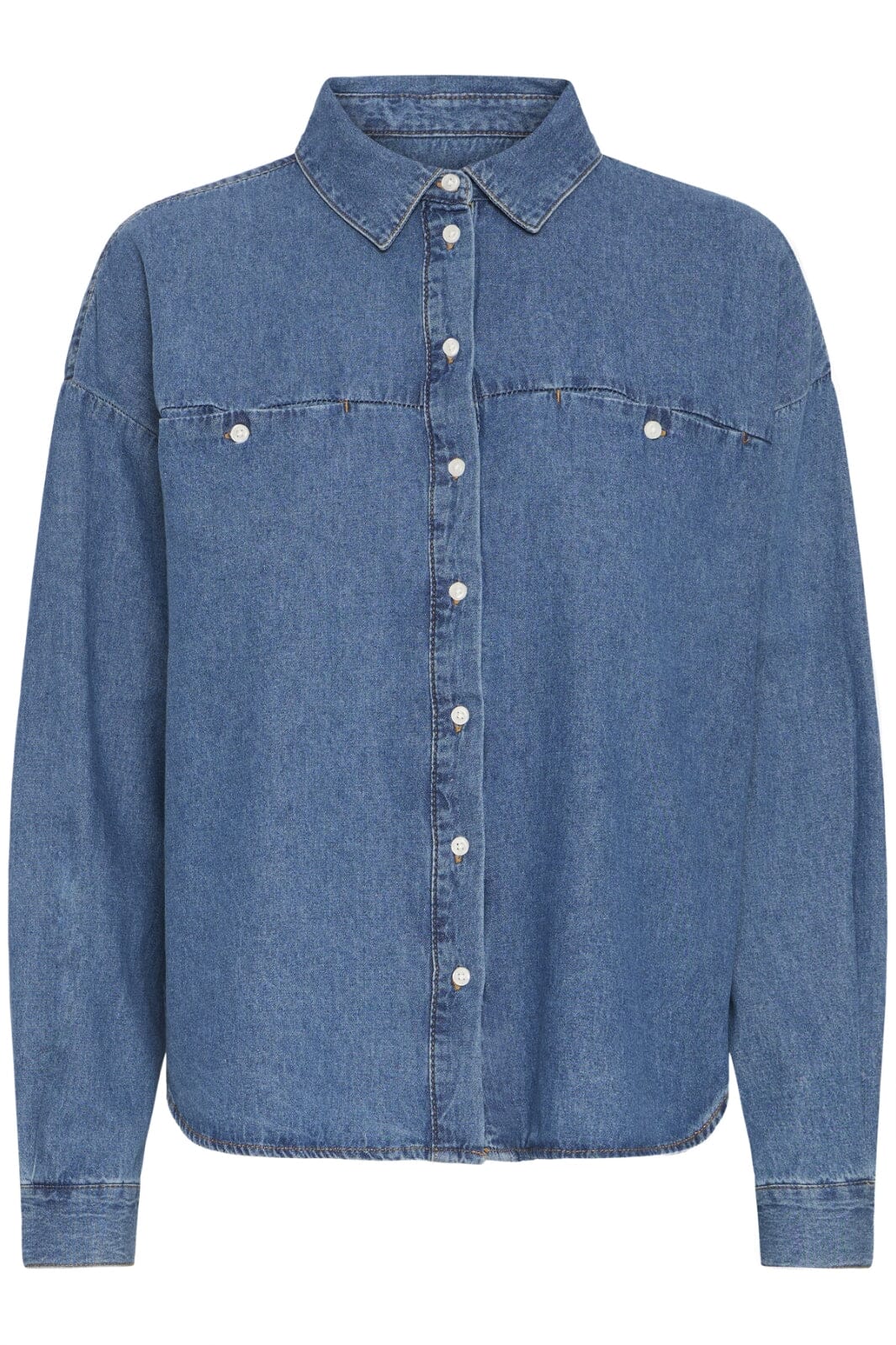 Ichi - Iharcher Sh - 200928 Washed Med. Blue