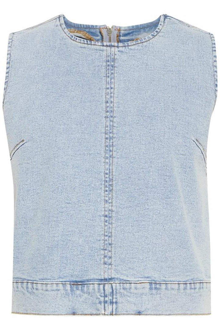 Ichi - Iharmios Top 20123237 - 200792 - Light Blue Washed