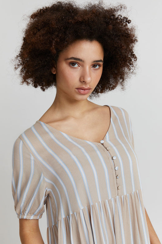 Ichi - Ihmarrakech Aop Dress - Doeskin Kjoler 