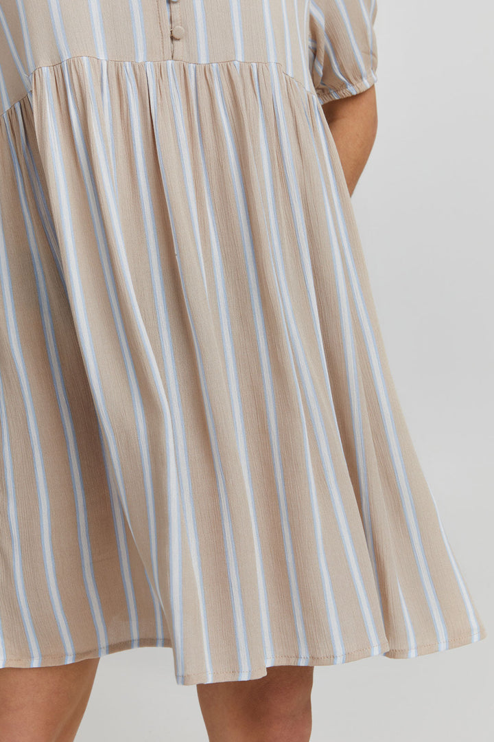 Ichi - Ihmarrakech Aop Dress - Doeskin Kjoler 