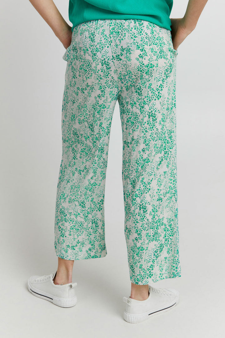 Ichi - Ihmarrakech Aop Pants3 - Holly Green