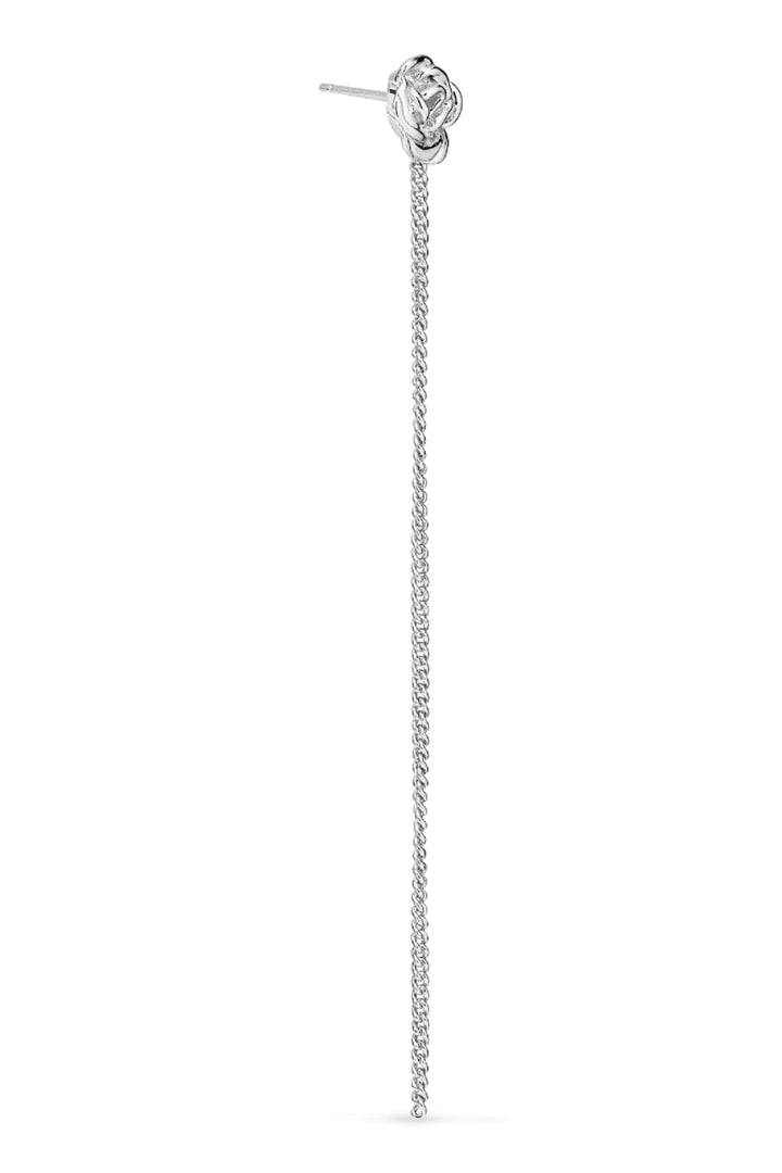 Jane Kønig - Rose Chain Stud - Forsølvet
