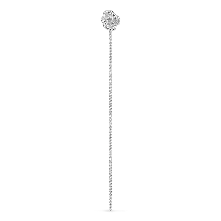 Jane Kønig - Rose Chain Stud - Forsølvet