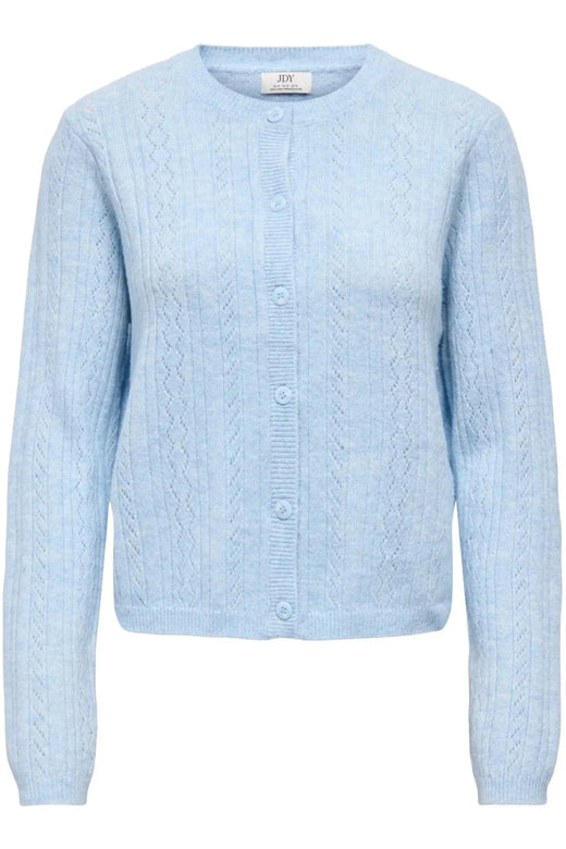 JDY - Jdyapril Life L/S O-Neck Cardigan Knt - 4989000 Cashmere Blue Melange Cardigans 