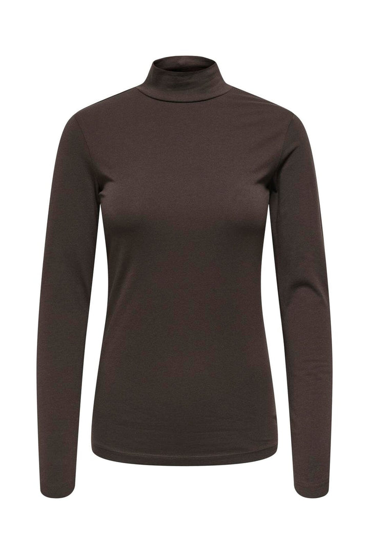 JDY - Jdyava New Turtleneck Top - 4876509 Chocolate Torte