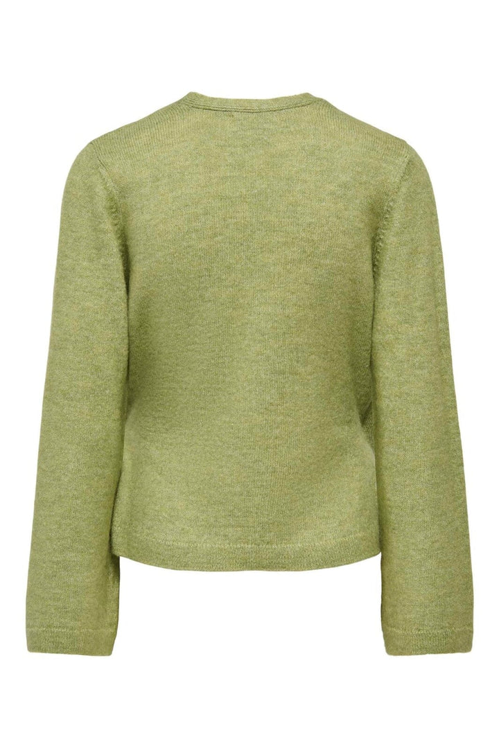 JDY - Jdybecky L/S Wrap Cardigan Knt - 5101788 Fern Melange