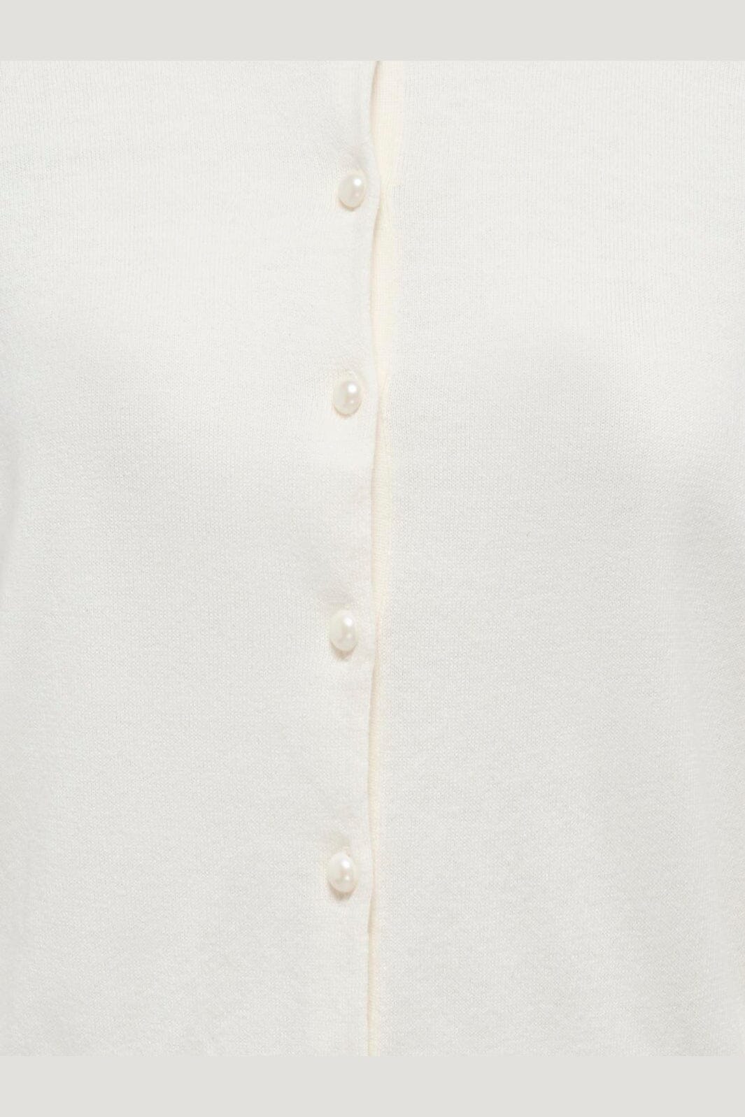 JDY - Jdybodil L/S Pearl Button Cardigan Knt - 5104876 Egret Melange