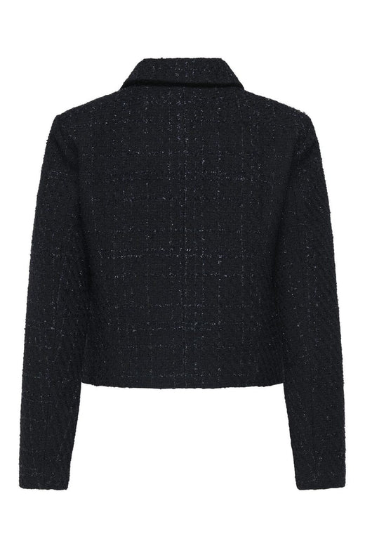 JDY - Jdydenver L/S Boucle Blazer Tlr - 4846254 Total Eclipse Lurex Boucle