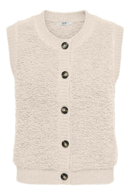 JDY - Jdyeira Life S/L On Button Vest Knt - 4931979 Birch Frakker 