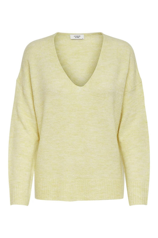 JDY - Jdyelanora L/S V-Neck Pullo. Knt - 3638243 Pastel Yellow Melange