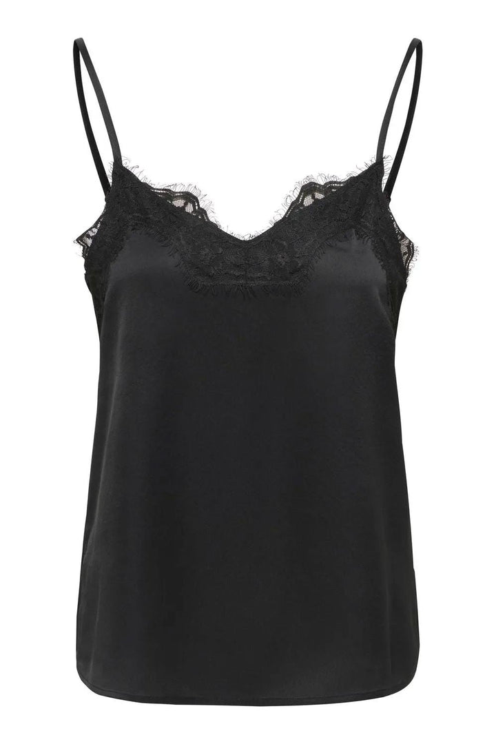 JDY - Jdyelly Lace Singlet - 5079428 Black Toppe 