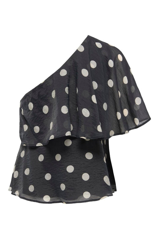 JDY - Jdyfay Life One-Shoulder Top - 5083205 Black Pristine Dot