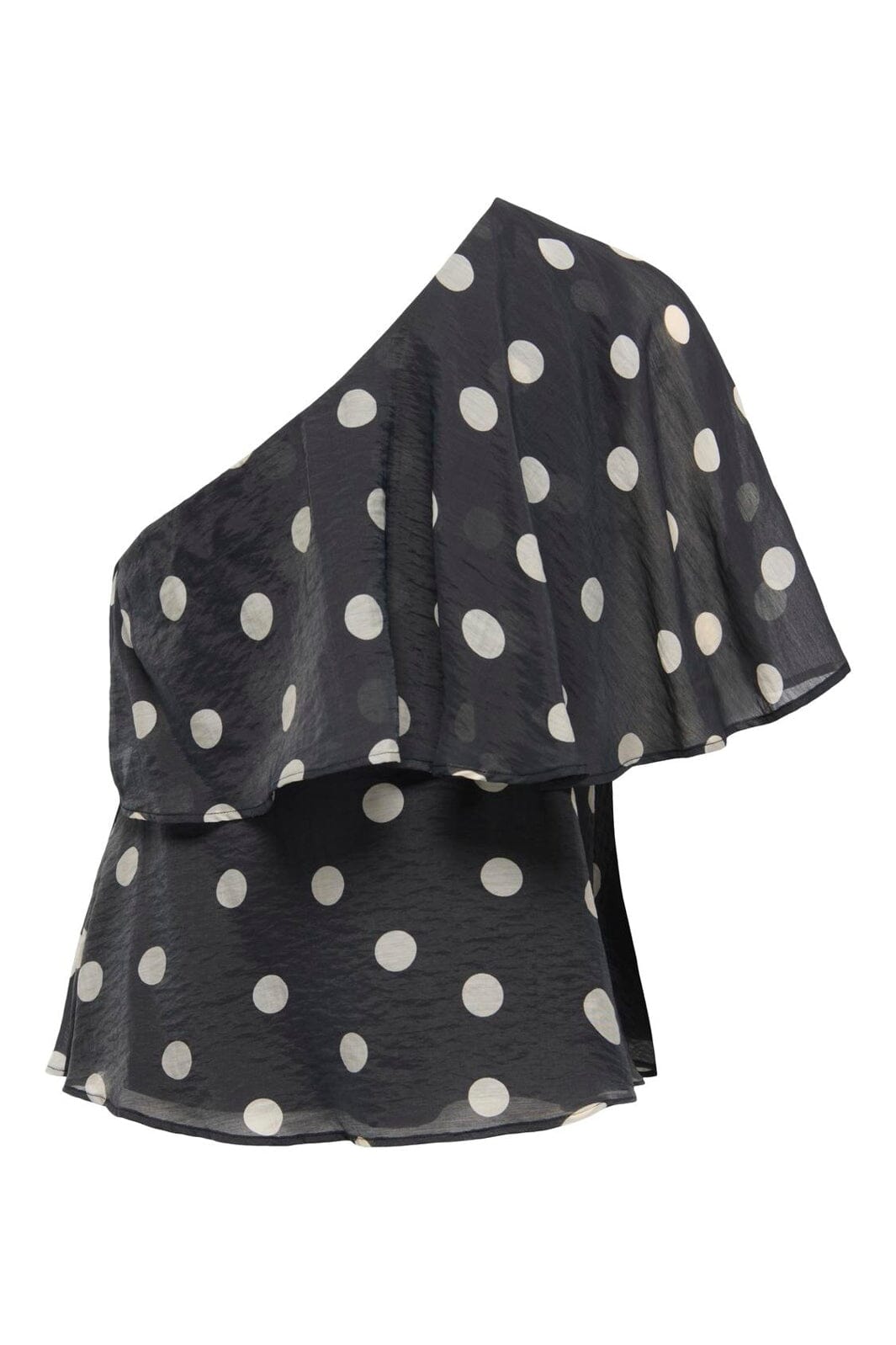 JDY - Jdyfay Life One-Shoulder Top - 5083205 Black Pristine Dot