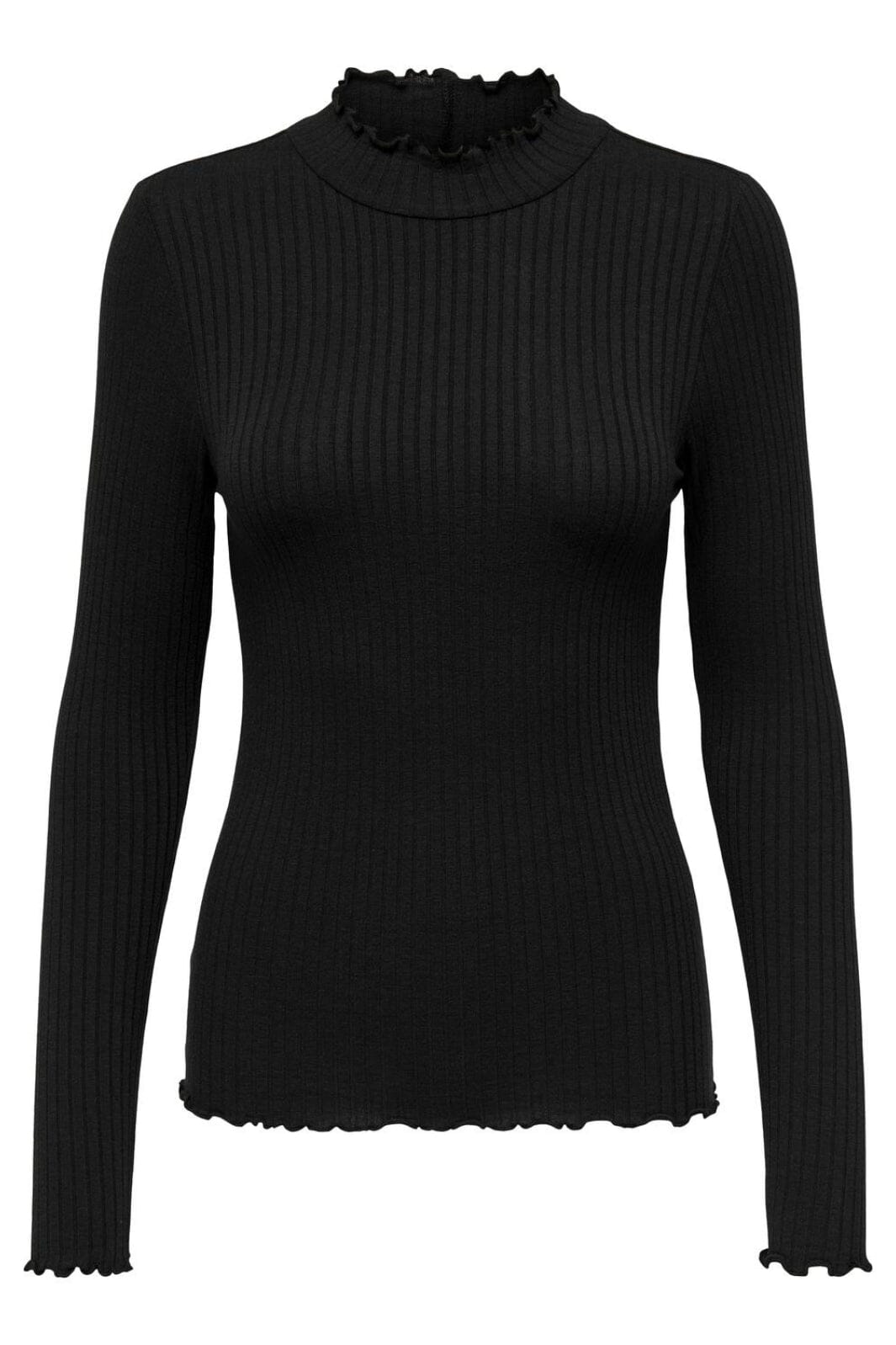 Jdy - Jdyfransiska Life L/S Hi-Nck Top Jr - 3600771 Black
