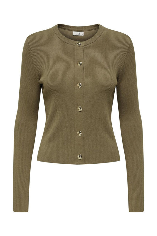 JDY - Jdygaby L/S O-Neck Cardigan Knt - 4926906 Sepia Tint