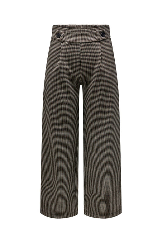 JDY - Jdygeggo Mia Long Check Pant - 3750952 Cobblestone Mini Check
