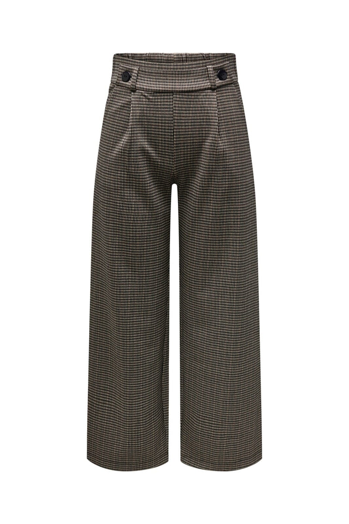 JDY - Jdygeggo Mia Long Check Pant - 3750952 Cobblestone Mini Check