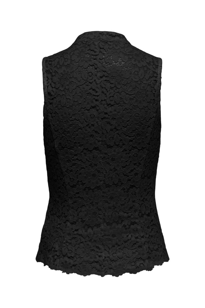 JDY - Jdyisolde S/L Buttons Lace Top - 5231711 Black