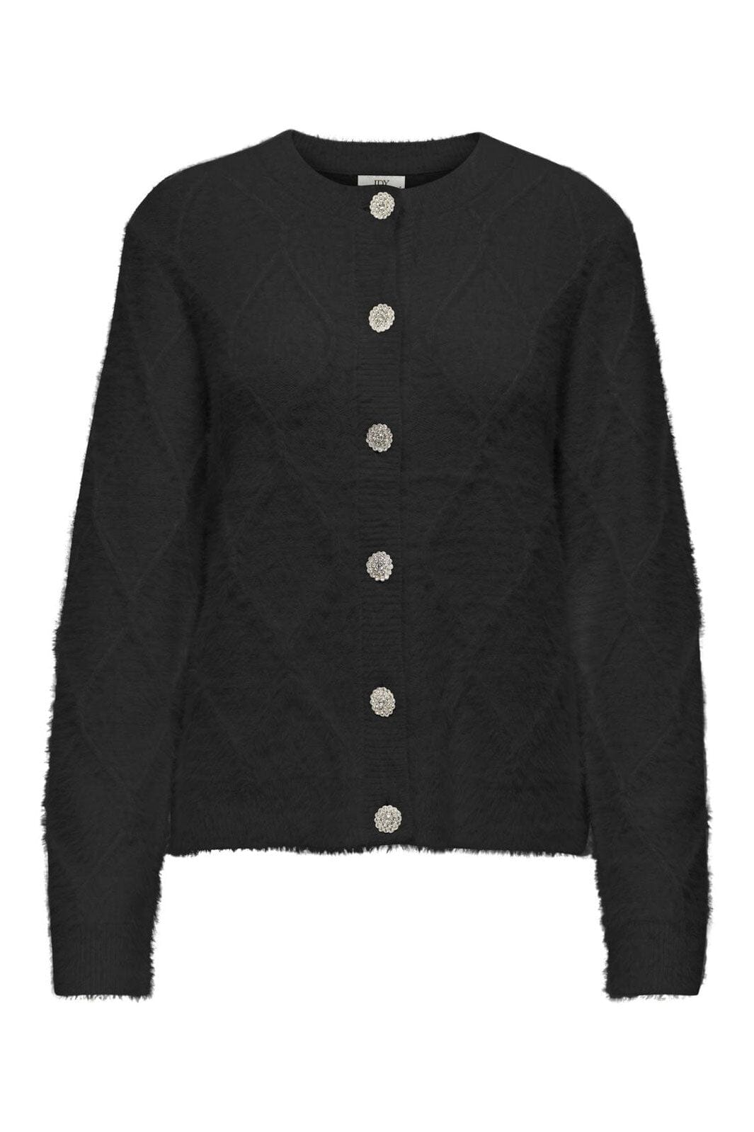 JDY - Jdyjayla L/S O-Neck Cardigan Knt - 4931939 Black