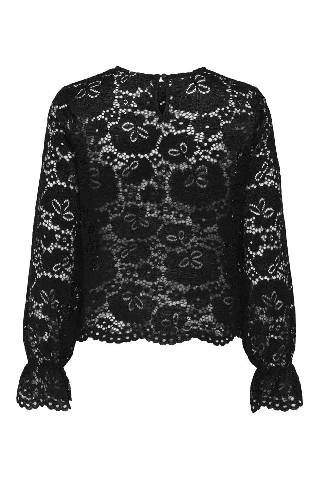 JDY - Jdylacey L/S Lace Top - 4840204 Black