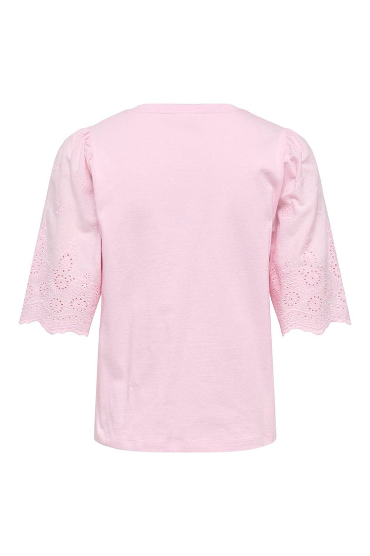 JDY - Jdylair Life S/S New Mix Top - 5047454 Pink Lady