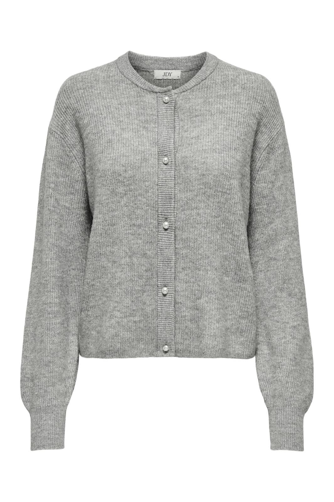 JDY - JDYlumi Life L/S Button Cardiga Knt - 4555406 Medium Grey Melange