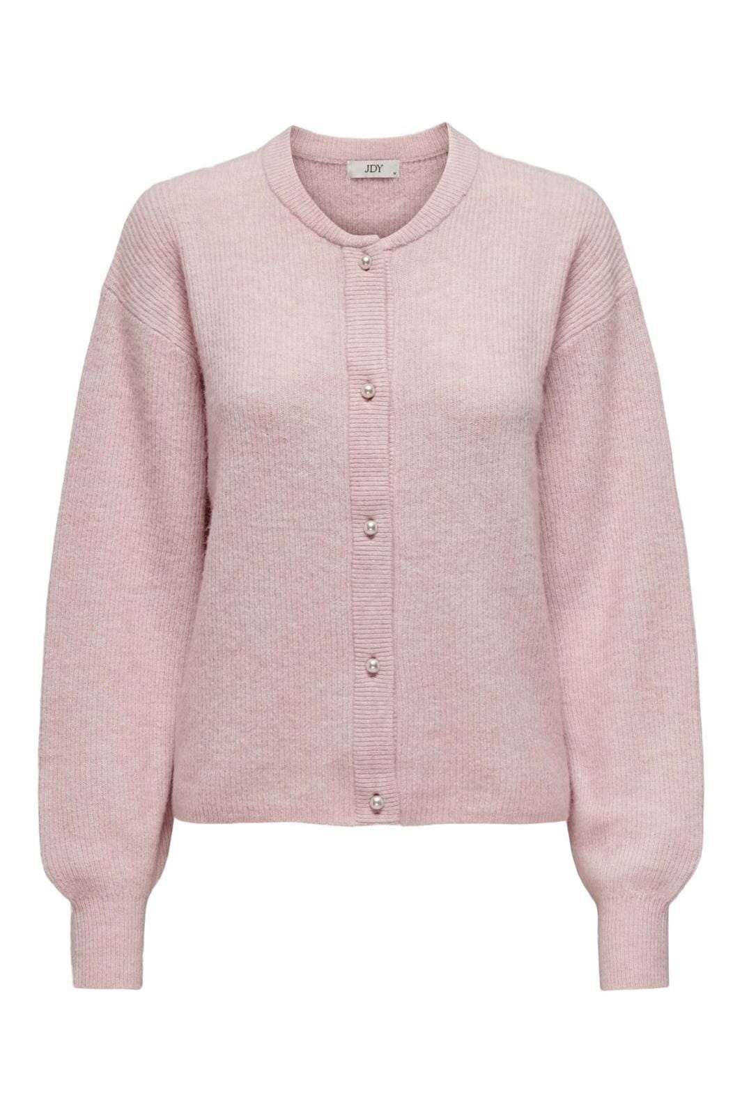 JDY - JDYlumi Life L/S Button Cardiga Knt - 4555409 Light Lilac Melange