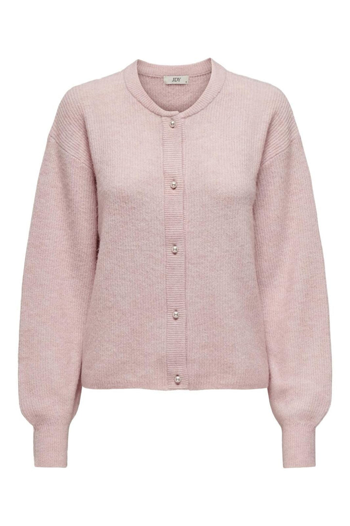 JDY - JDYlumi Life L/S Button Cardiga Knt - 4555409 Light Lilac Melange