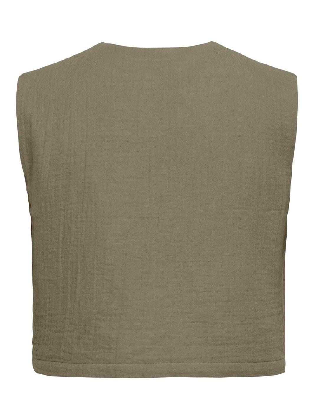 JDY - Jdymarley S/L Embroidery Vest - 4937517 Mermaid