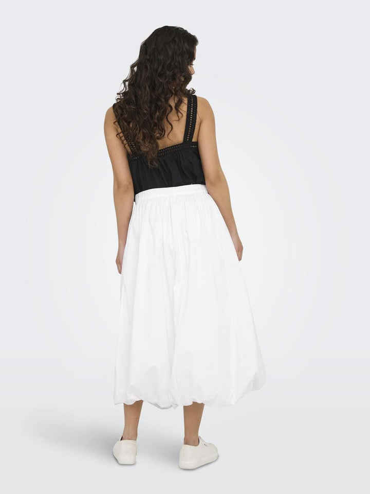 JDY - Jdymio Midi Bubblehem Skirt - 4881271 White
