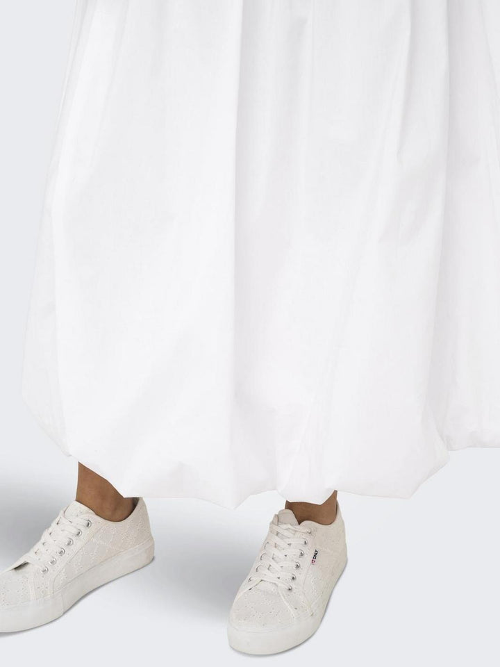 JDY - Jdymio Midi Bubblehem Skirt - 4881271 White