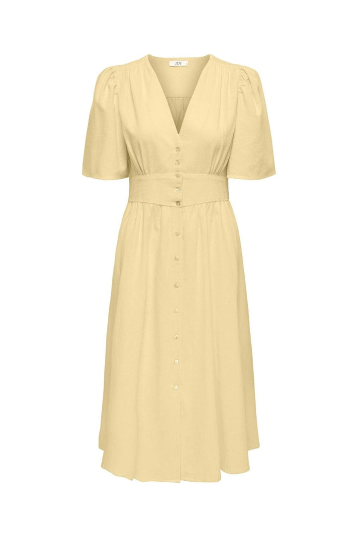 JDY - Jdynora 2/4 Midi Dress - 5003256 Double Cream