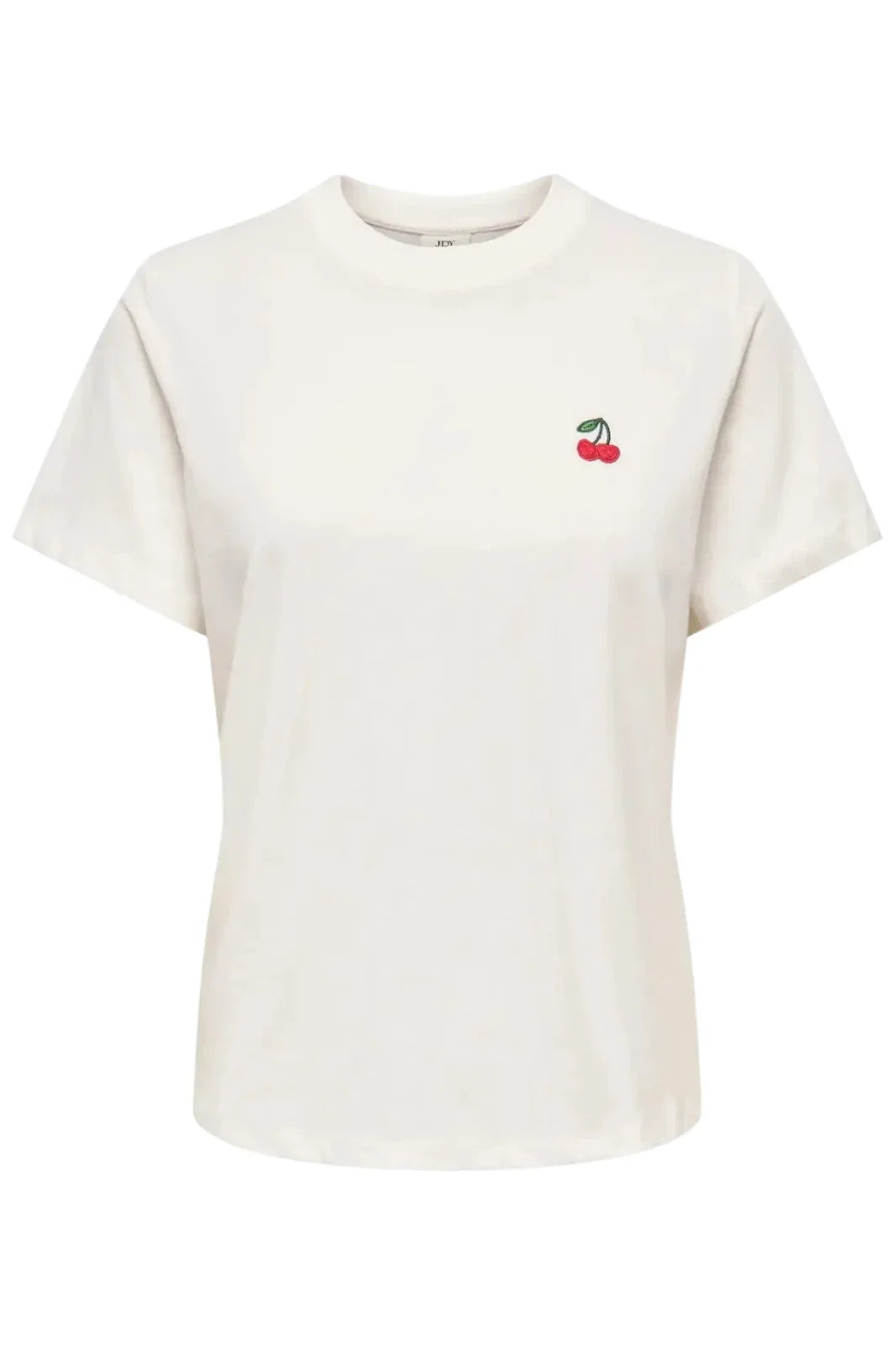 JDY - Jdypisa S/S Print Top - 4998331 Cloud Dancer Cherry T-shirts 