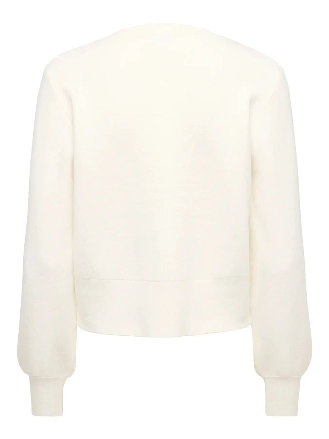 JDY - Jdyprime Life L/S O-Neck Button Card Knt - 5020623 Cloud Dancer Strikbluser 