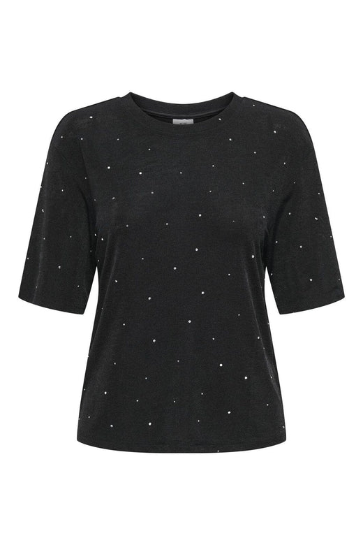JDY - Jdyprime S/S Studs Top - 4840324 Black Stones