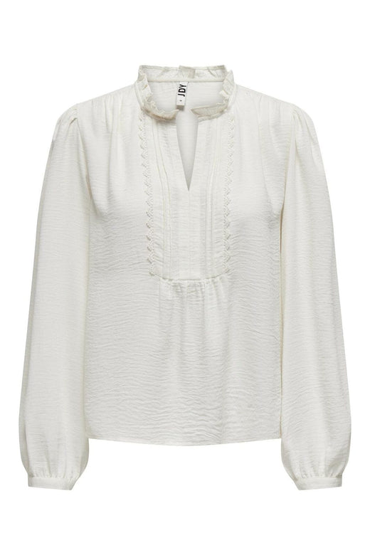 JDY - Jdyrachel Life L/S Pintuck Top - 4505028 Cloud Dancer