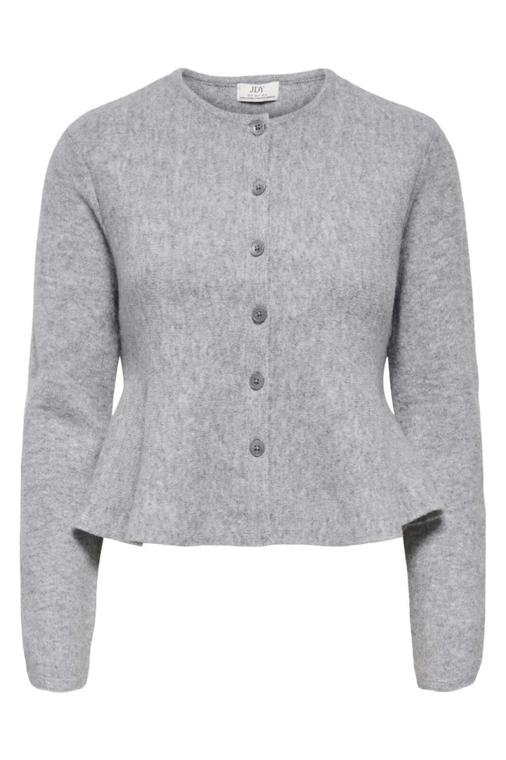 JDY - Jdyrosemary Life L/S On Cardigan Knt - 5053606 Light Grey Melange Cardigans 
