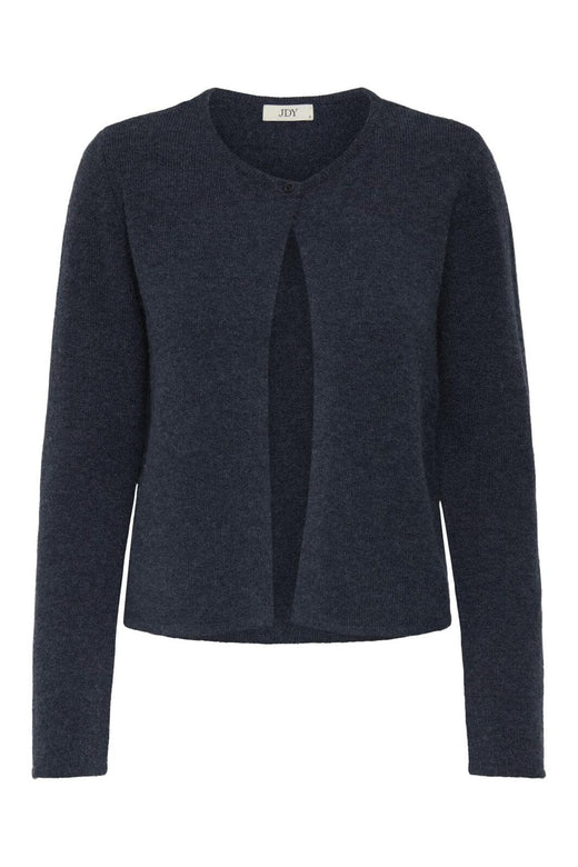 JDY - Jdyrue Life L/S One Button Cardigan Knt - 4852257 Total Eclipse Melange