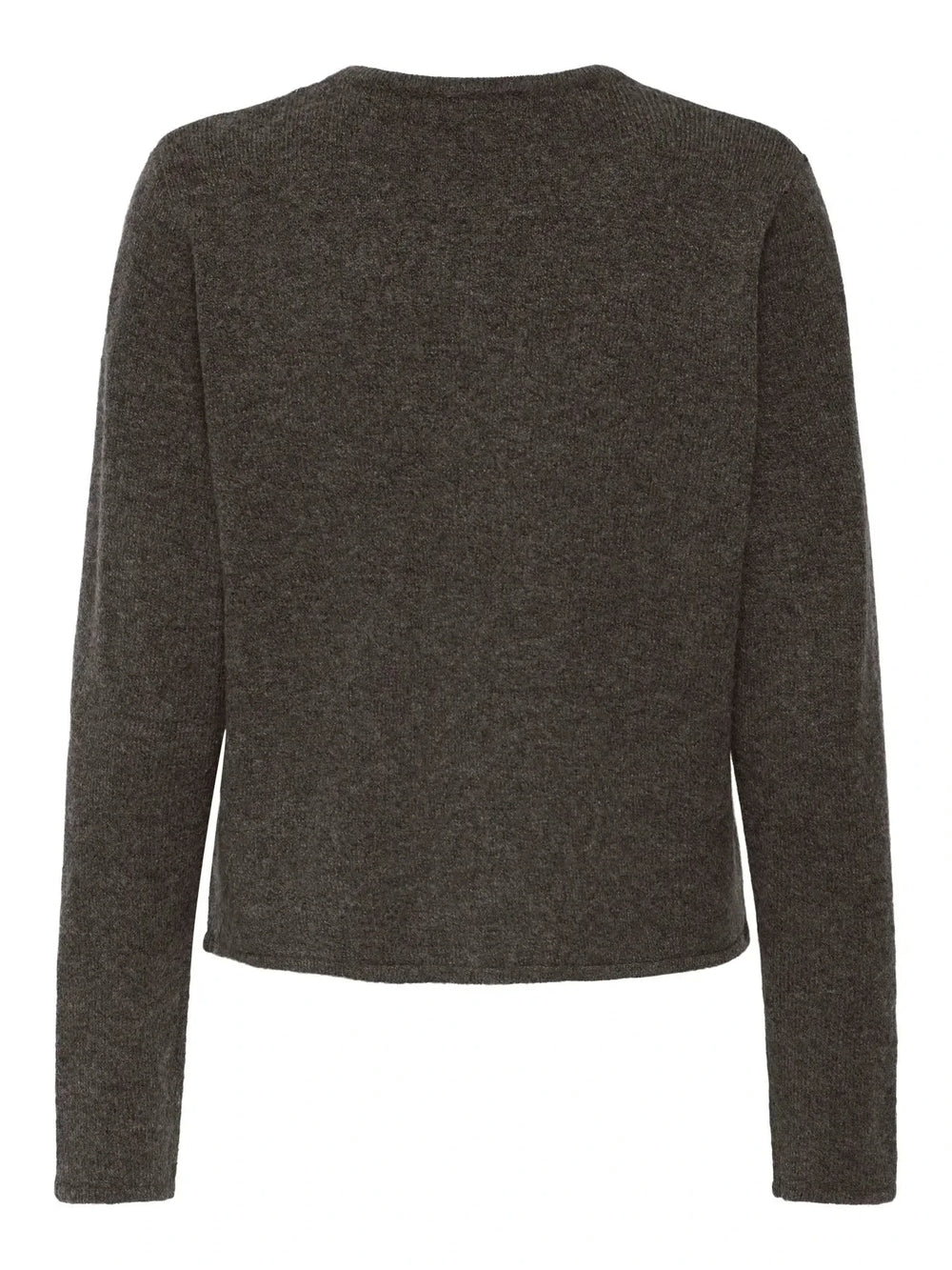 JDY - Jdyrue Life L/S One Button Cardigan Knt - 4907611 Bracken Melange Cardigans 