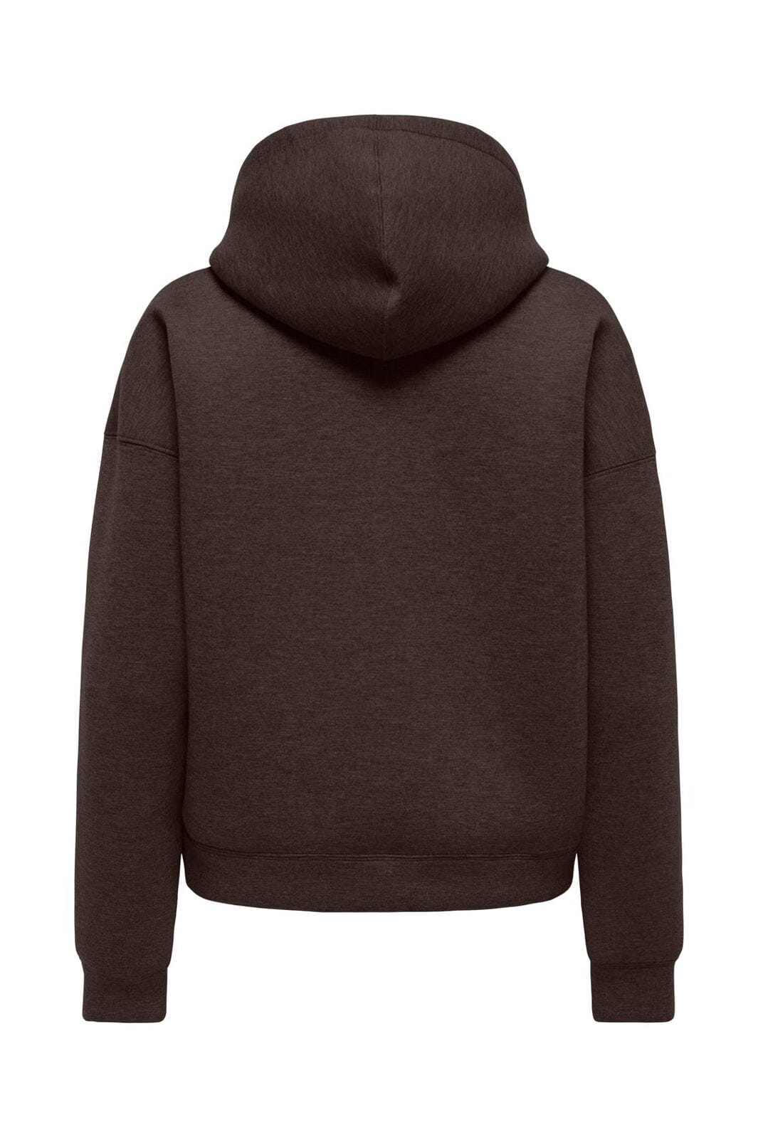 JDY - Jdysabrina L/S Zipper Scuba Hoodie - 5046545 Coffee Bean